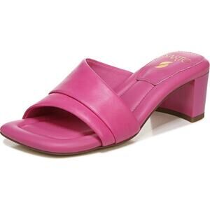 FRANCO SARTO Dreamy Slide Sandal in Pink Leather Women's Size 8.5